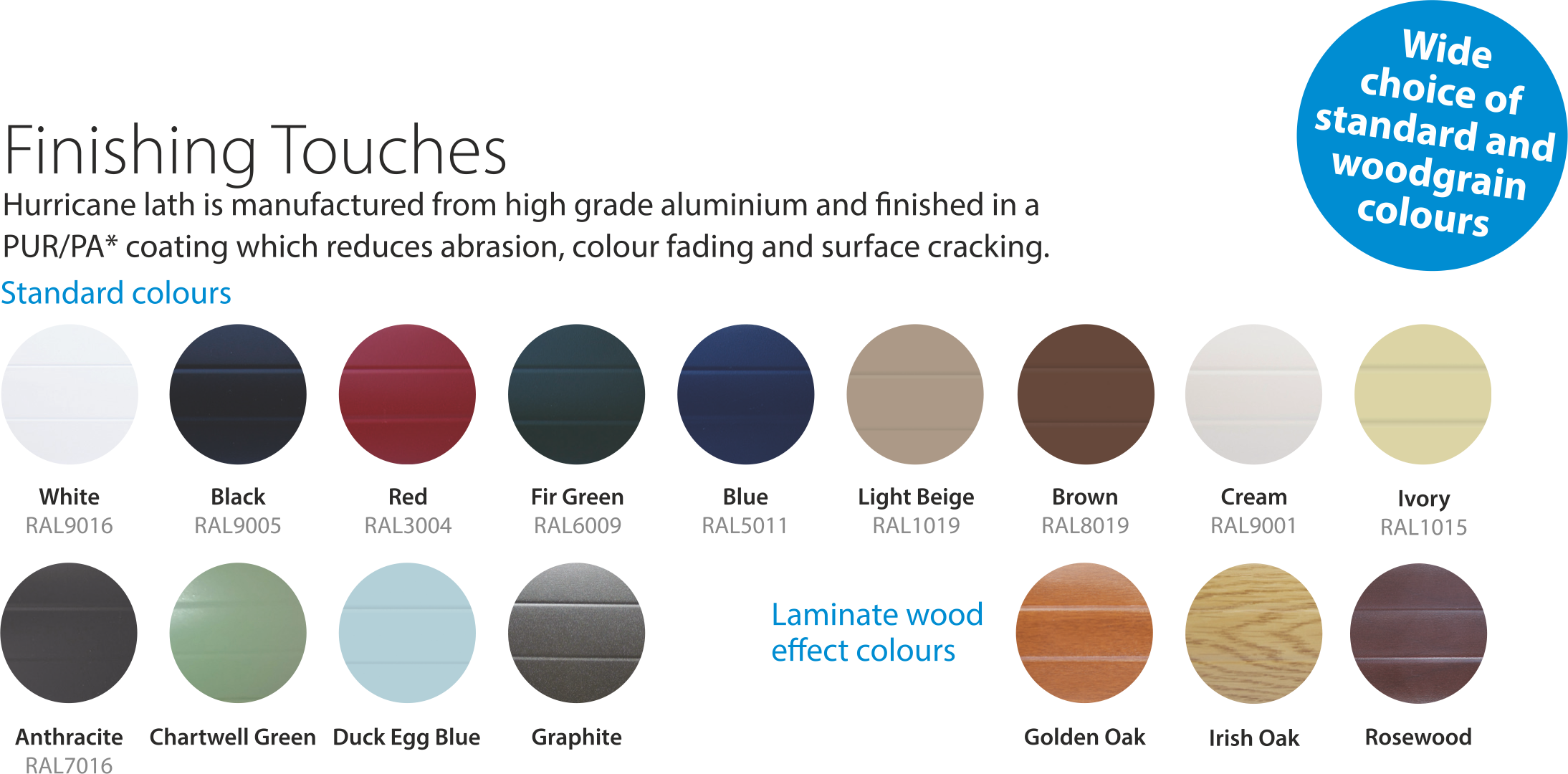Shutter Colours